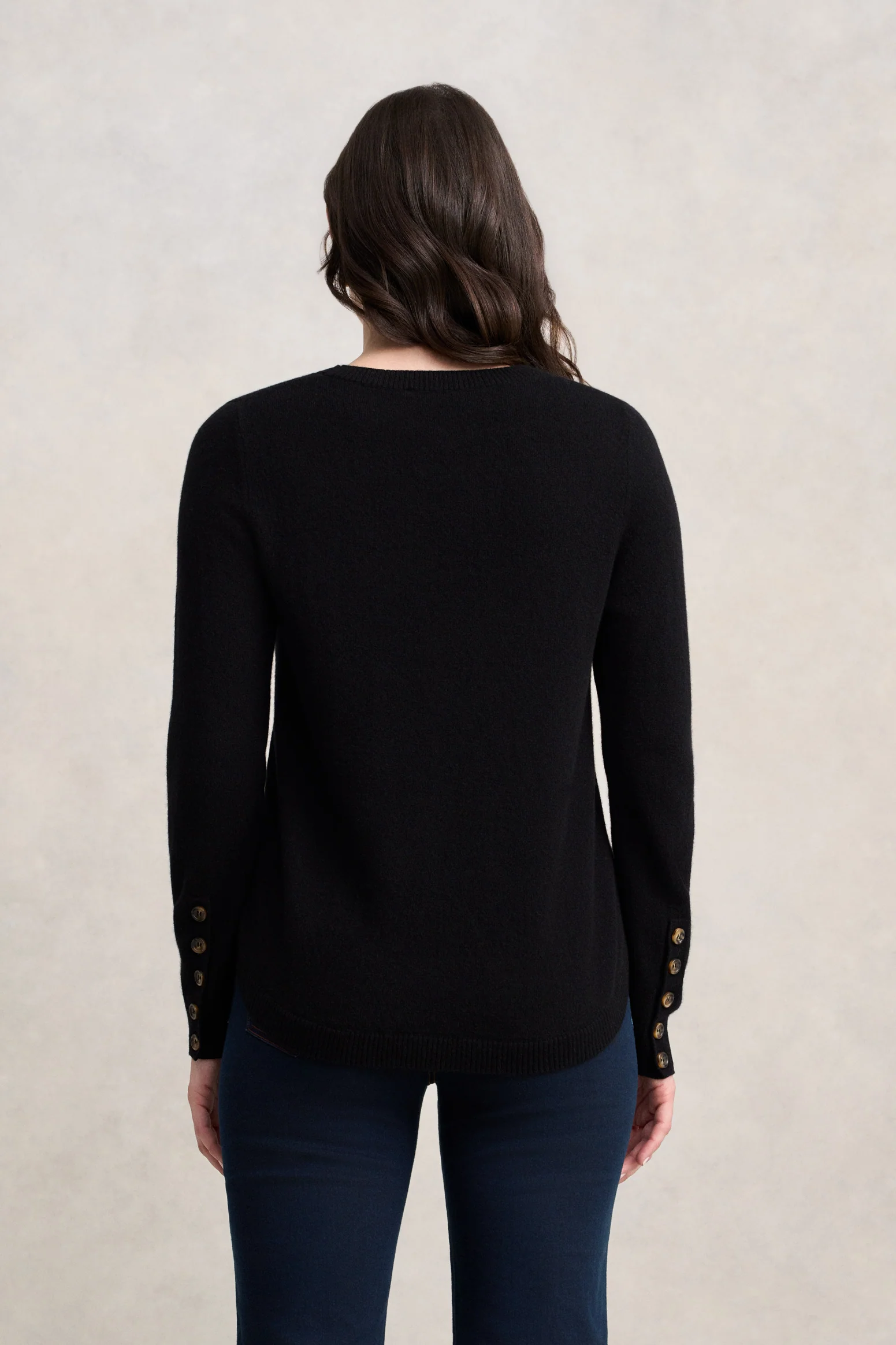 Merino Wool Jumper - Black - Image 4