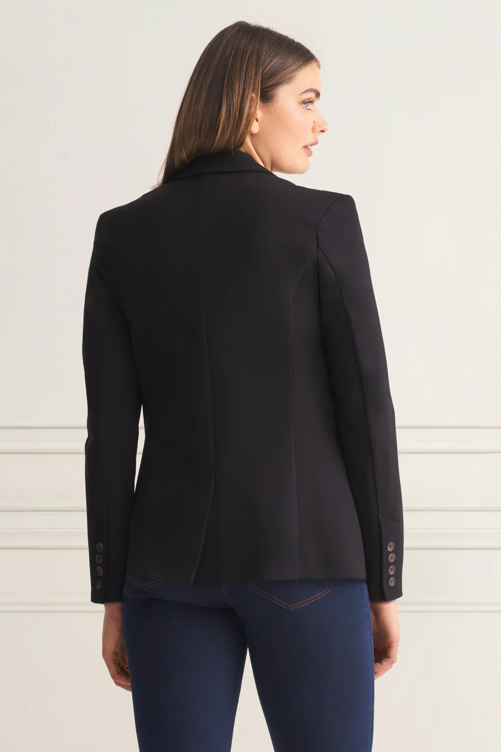 Classic Ponte Blazer - Black - Image 5