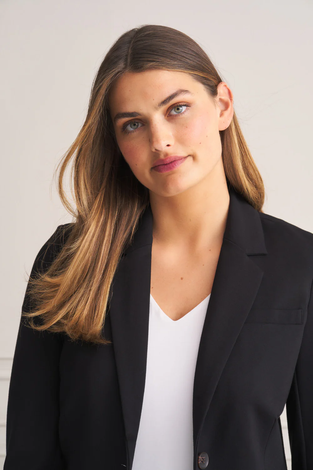 Classic Ponte Blazer - Black - Image 7