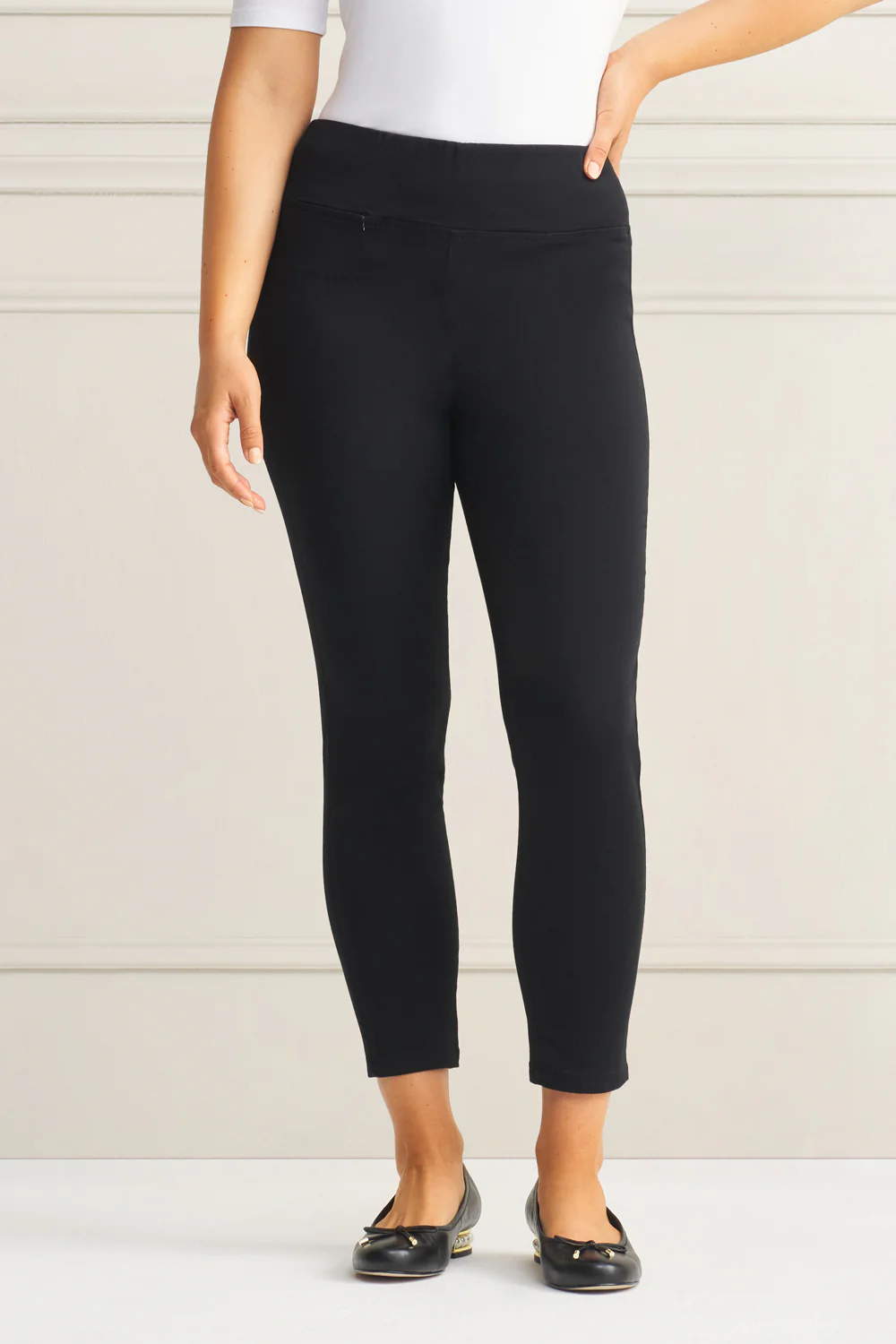 Zip Detail 7/8th Pant - Black Noir - Image 3